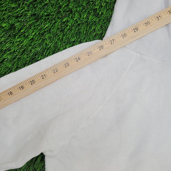 Vintage 80s Abstract Hoodie Womens Large 20x20 Boxy - Picture 3 of 14